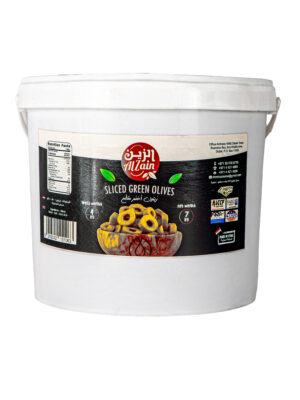 Sliced Green Olives (7kg)